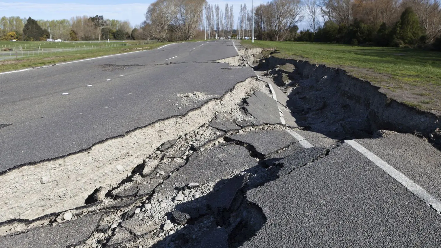 aftermath of earthquake