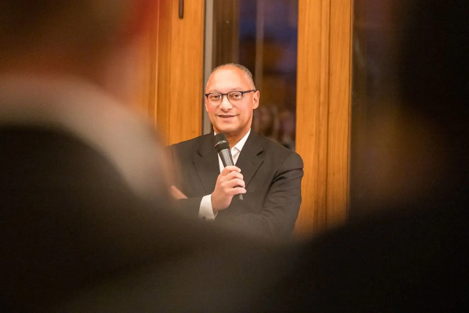 CorSo Broker Summit picture from Villa, Andreas Berger speaking