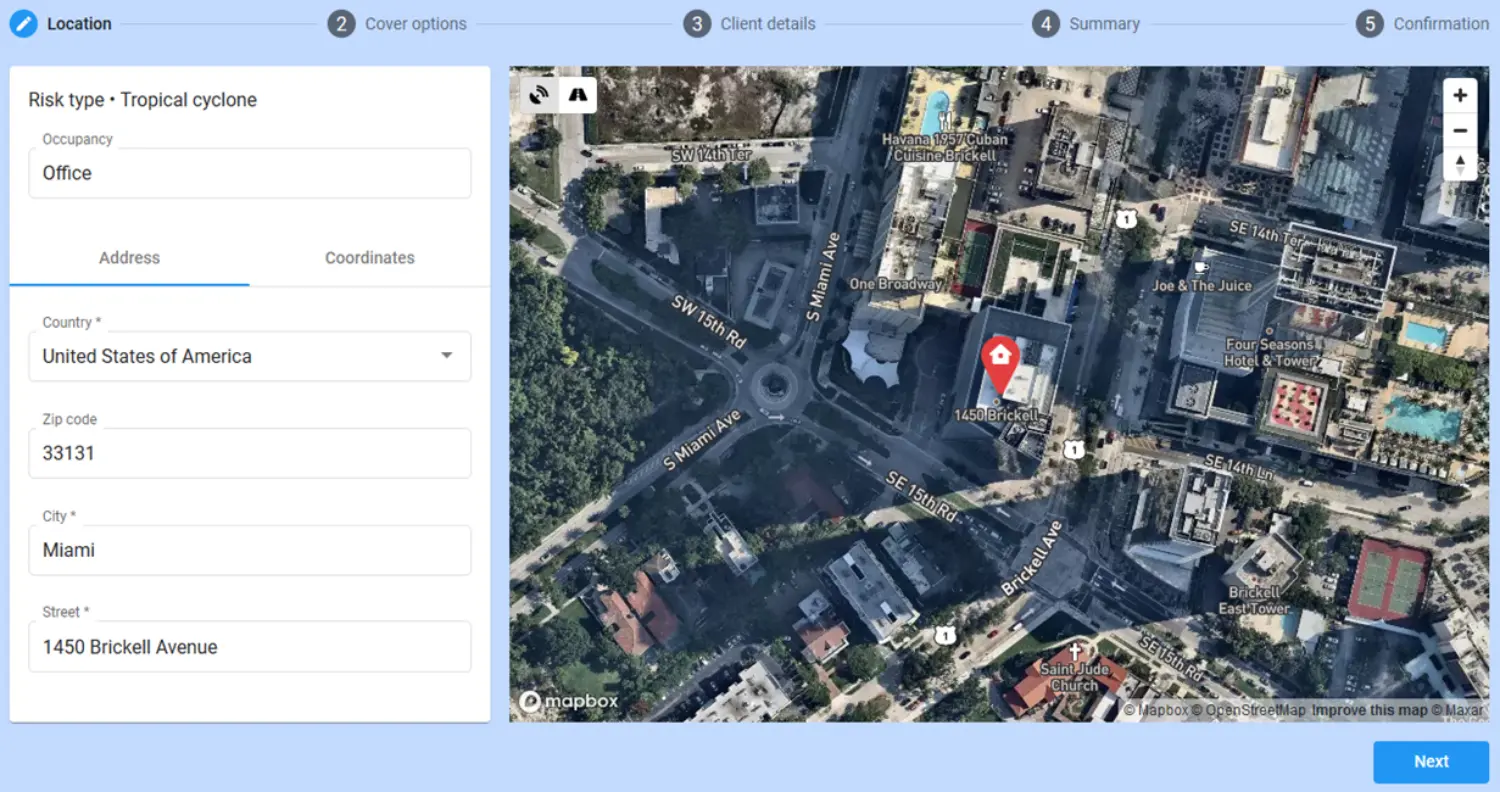 Digital risk transfer platform POP STORM