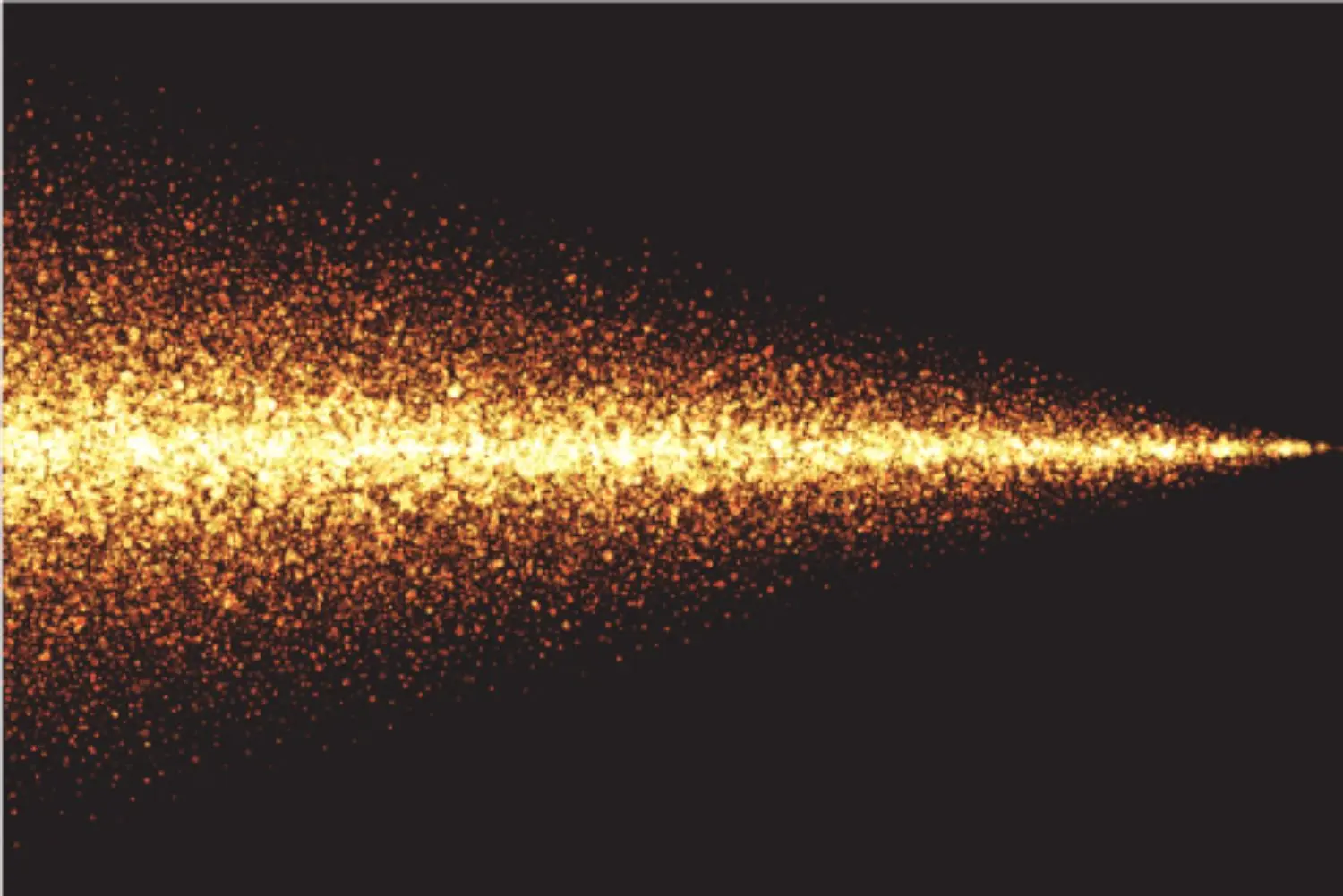 Aunque los fluidos hidráulicos a base de petróleo tienen un punto de inflamación relativamente alto, se atomizan en el aire cuando se liberan a alta presión. Esto significa que se encienden fácilmente cuando entran en contacto con una fuente de calor. La ilustración de arriba muestra el perfil de llama típico de una liberación de aceite hidráulico que se ha encendido.